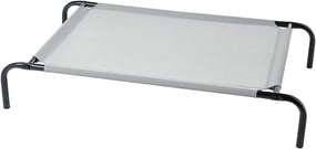 AmazonBasics Medium Elevated Cooling Pet Dog Cot Bed - 43 x 26 x 7.5 Inches, Grey AmazonBasics Medium Elevated Cooling Pet Dog Cot Bed - 43 x 26 x 7.5 Inches, Grey